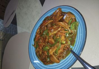 Язык говяжий острый в соевом соусе (135)