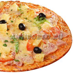 Пицца с ветчиной и фруктами 1700гр