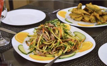 Салат из языка с огурцом (6)