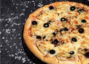 Пицца с Ветчиной и грибами 30 см