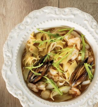 С морепродуктами