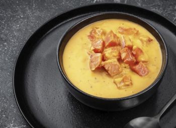 Крем-суп с лососем