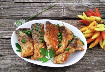 Сазан жареный кусочками (155)