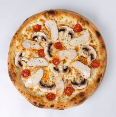 Пицца Курица & Грибы & Сыр - 30 см | 600гр